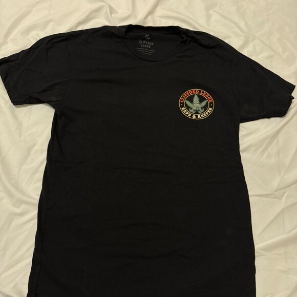 Clifford Lenox reps & reefer black tee men's medium - Picture 1 of 5